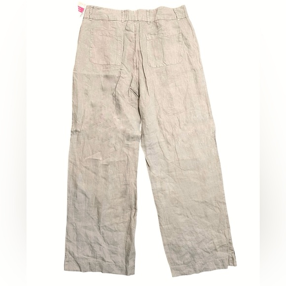 Fresh Produce Womans Wide Leg Linen Pants - Picture 5 of 6